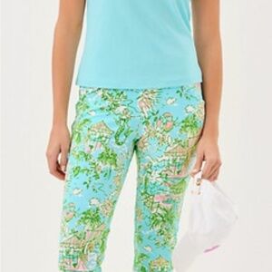 Lilly Pulitzer Blue Water Corso Pants 00